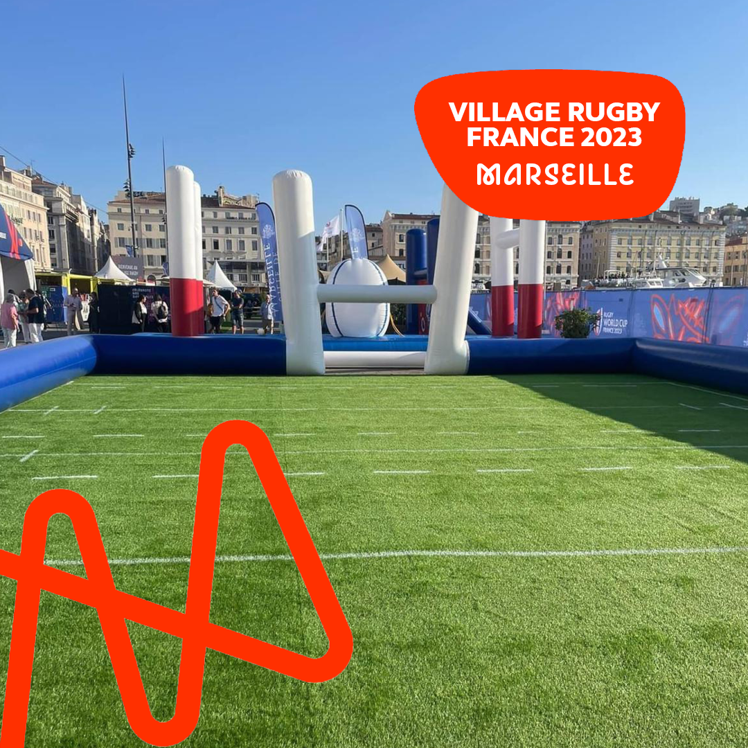 Large succès pour l'ouverture du Village Rugby Marseille de la RWC 2023