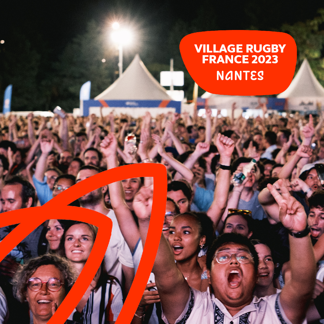 Large succès pour l'ouverture du Village Rugby Nantes de la RWC 2023