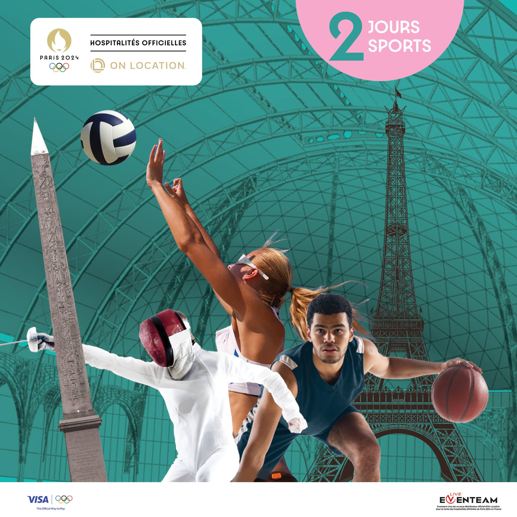 Programme hospitalités Jeux Olympique proposé par Eventeam pour assister aux epreuves dans les plus beaux sites de Paris