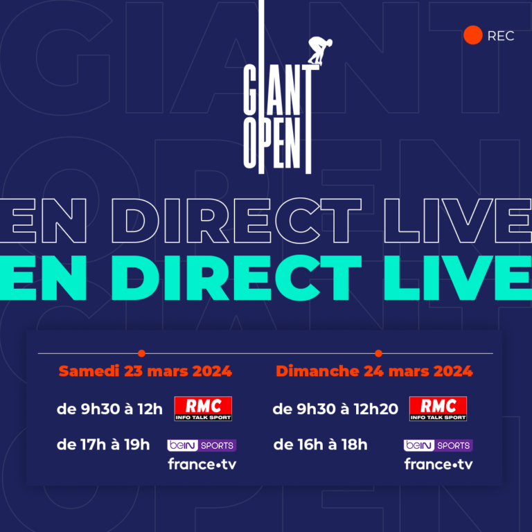 horaires diffusion et retransmission Giant Open 2024